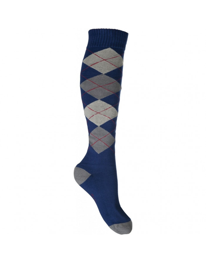 Chaussettes - Warming up - HKM 12733 bleu/gris