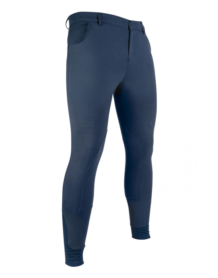 Pantalon equitation homme - Sportive - HKM basane en tissu 13828.6900