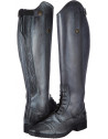 Bottes d'équitation Valencia HKM hauteur courte mollet standard coloris noir/gris 4417.9195