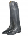 Bottes d'équitation Valencia HKM hauteur standard mollet standard coloris gris/noir 3994.9195